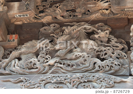 聖天山歓喜院長楽寺　貴惣門 龍の彫刻（埼玉県熊谷市妻沼） 8726729