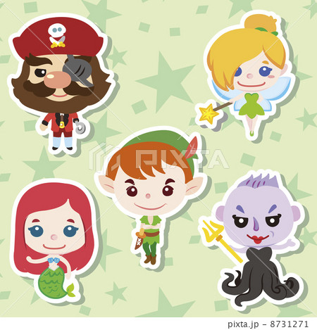 Cartoon story people icons 8731271