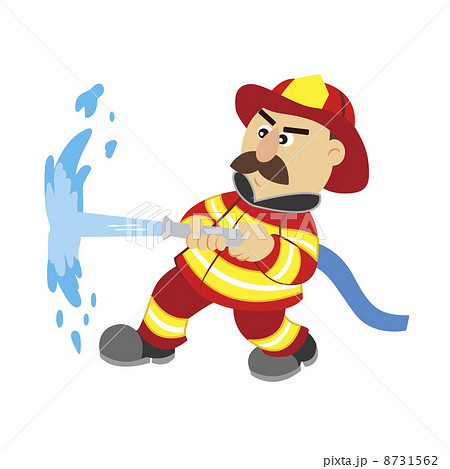 funny cartoon fireman