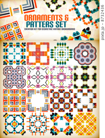 Abstract geometric vintage shapes for backgrounds Abstract geometric vintage shapes for backgrounds 8732436