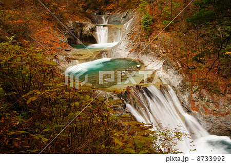 堂々たる七ツ釜五段の滝 堂々たる七ツ釜五段の滝 8733992