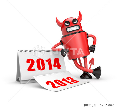 Devil with calendar Devil with calendar 8735087