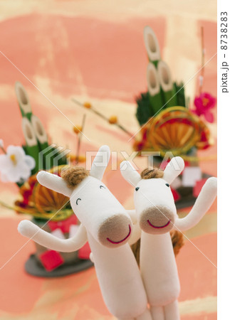 馬のクラフトと門松 8738283