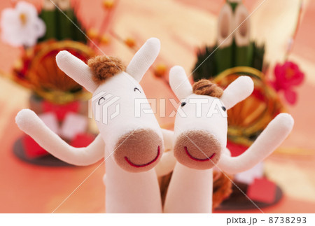 馬のクラフトと門松 8738293