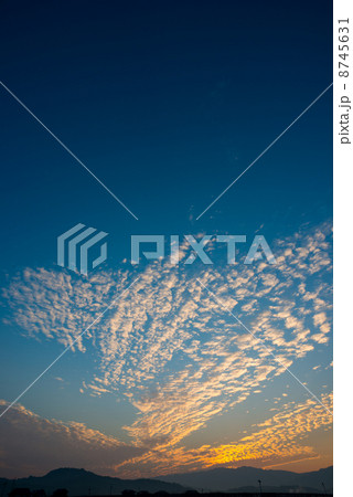朝焼けの鱗雲 空と雲の写真素材 朝焼けの鱗雲 空と雲の写真素材 8745631