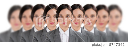 Group of business women clones Group of business women clones 8747342