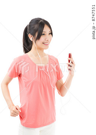 スポーツウーマン　白バックイメージ 8747551