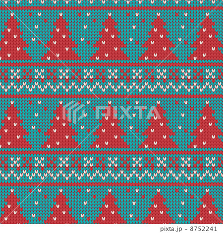 Xmas ornaments - seamless knitted background Xmas ornaments - seamless knitted background 8752241