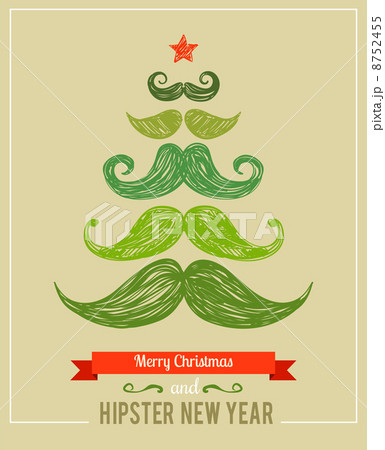 Hipster New Year and merry Christmas 8752455
