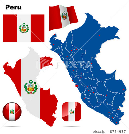 Peru vector set. 8754937