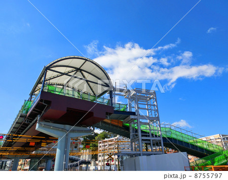 神奈川県横浜市戸塚区 戸塚大踏切デッキの工事現場風景 神奈川県横浜市戸塚区 戸塚大踏切デッキの工事現場風景 8755797