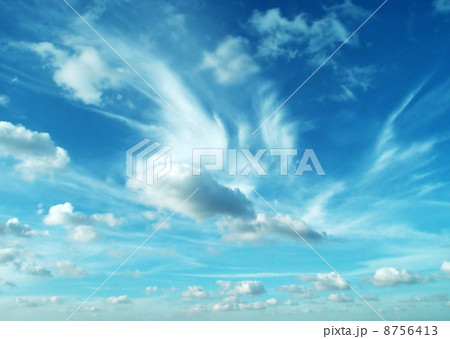 blue sky with clouds. 8756413