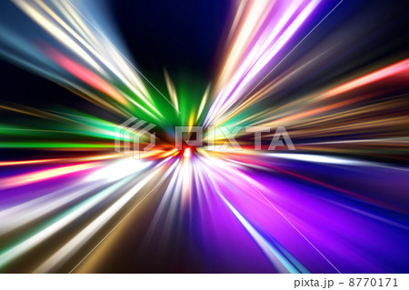 speed motion on night road speed motion on night road 8770171