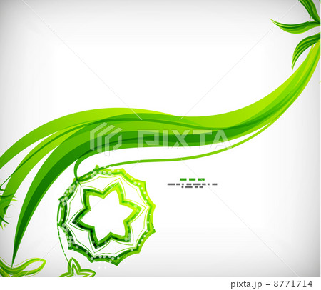 Colorful abstract wave vector curls. Light wave 8771714