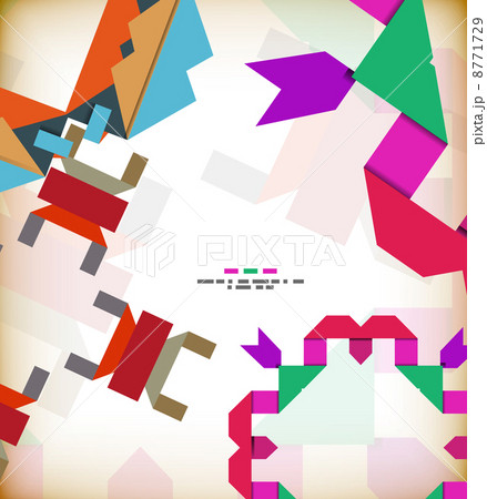 Vector geometric vintage retro pattern background Vector geometric vintage retro pattern background 8771729