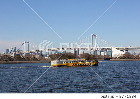 レインボーブリッジと客船 8771834