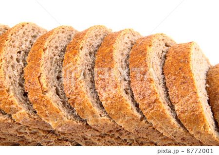 bread slices with chunk over white background bread slices with chunk over white background 8772001