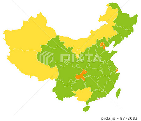 中国の地図のイラスト素材 877