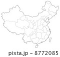 中国の地図 8772085