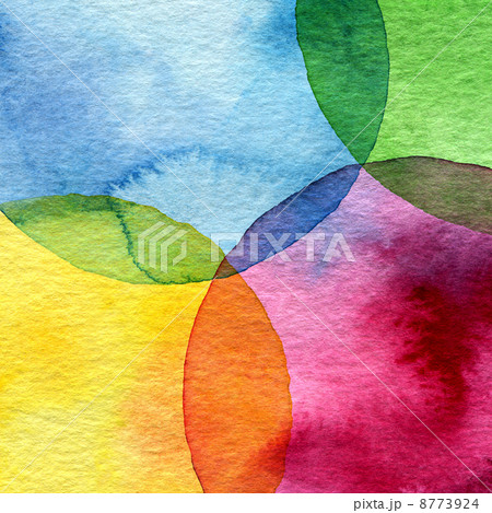 Abstract watercolor circle painted background Abstract watercolor circle painted background 8773924