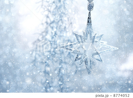 blue shiny star. christmas or new year decoration 8774052