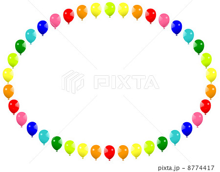 風船楕円枠 8774417