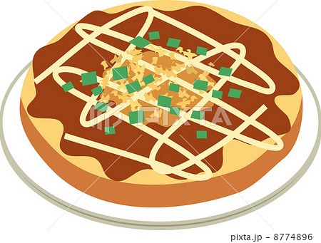 お好み焼きのイラスト素材