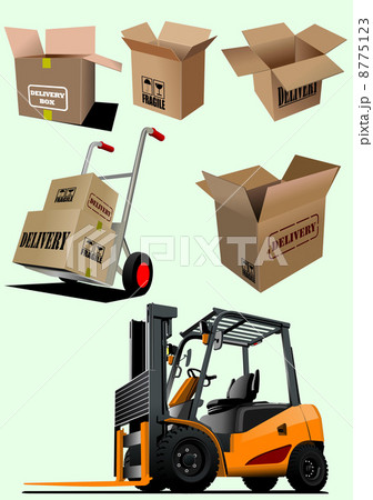 Delivery equipment collection. Vector illustration for designers Delivery equipment collection. Vector illustration for designers 8775123