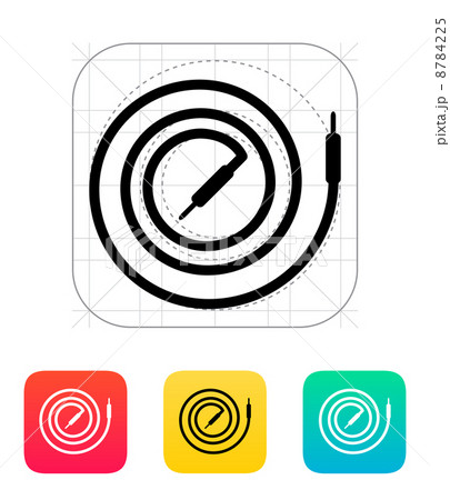 Audio cable icon. Audio cable icon. 8784225