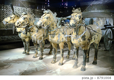 秦始皇陵から出土した銅馬車 8791008