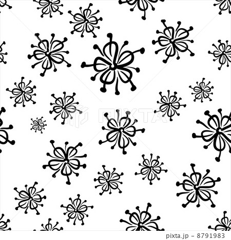 Flower background, contours 8791983