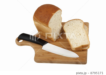White bread and knife White bread and knife 8795171