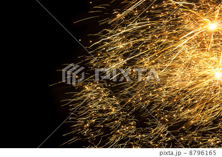 Colorful fireworks over dark sky 8796165