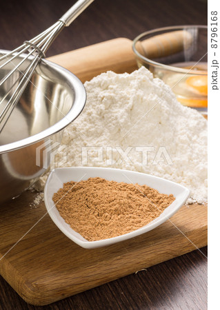 Baking ingredients background 8796168
