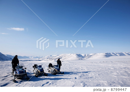 Snowmobile Winter Landscape Snowmobile Winter Landscape 8799447