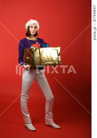 Christmas Present on Red 8799897