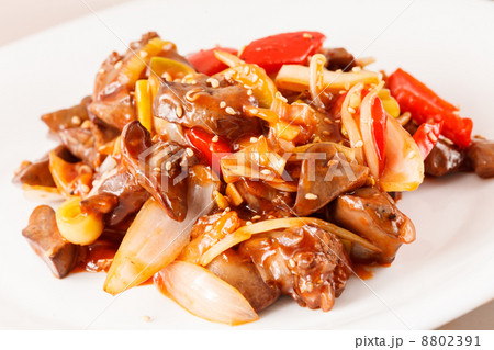 Liver with vegetables 8802391