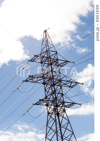 High voltage tower at sky 8803699