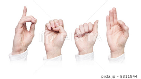 The word deaf in sign language 8811944