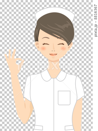 OKする看護婦さん 8816367