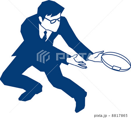 ラグビーボールのパスを受けるビジネスマン 8817865
