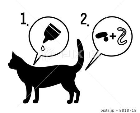 猫の寄生虫退治 8818718