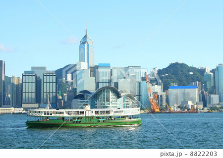 Hong Kong harbour and star ferry 8822203