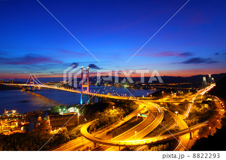 Tsing Ma Bridge in Hong Kong 8822293