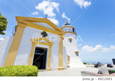 Guia Fortress lighthouse in Macau at day 8822883
