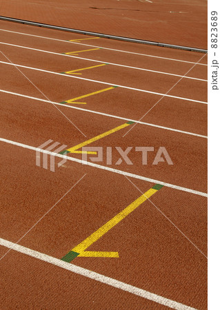 Running track in a sport center 8823689