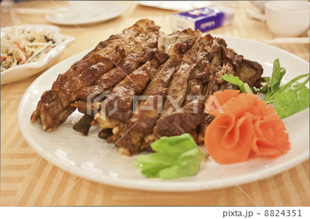 Roasted lamb on dishes Roasted lamb on dishes 8824351