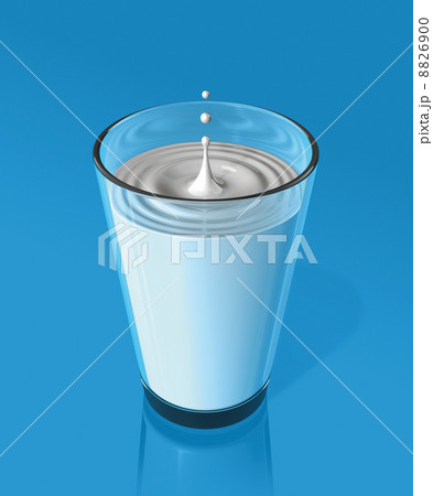drop of milk and ripple in a milk glass drop of milk and ripple in a milk glass 8826900
