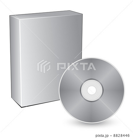 3d box with compact disc 3d box with compact disc 8828446