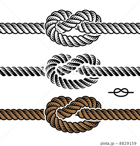 Black Rope Knot Symbolsのイラスト素材 159